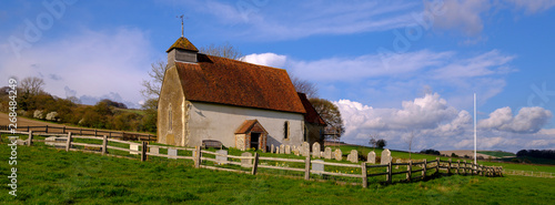 St Mary the Virgin - the "Church in a Field" near Duncton on the South Downs in West Sussex, UK