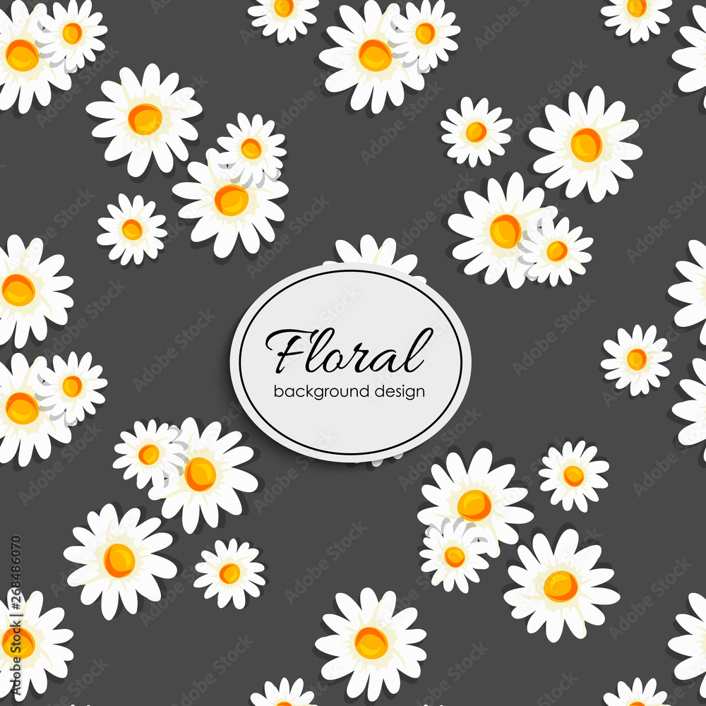 Trendy Seamless Floral Pattern in Vector illustration Trendy Seamless Floral Pattern in Vector illustration