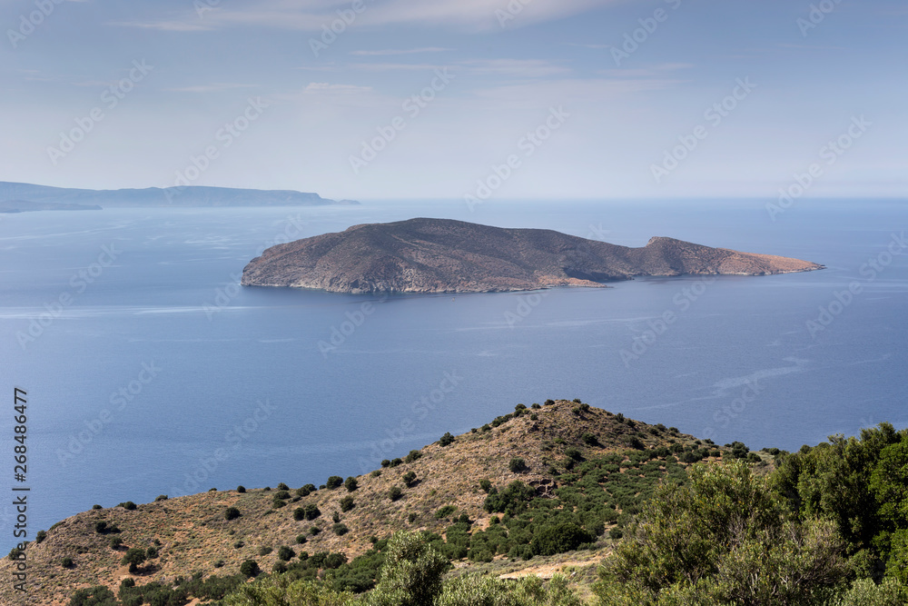 The mediterranean landscape (Crete Island, Greece)