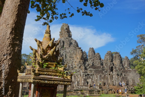 Wallpaper Mural Prayer relic with Siem Reap temple in the background Torontodigital.ca