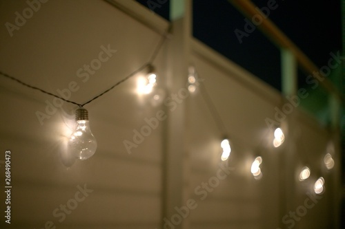 Balcony solar lamp bulbs decoration