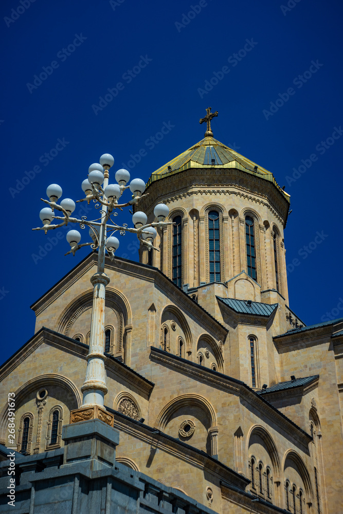 Fototapeta premium Sameba cathedral in Tbilisi, Georgia