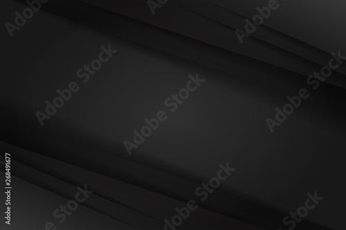 Modern Black abstract design geometric background, paper style