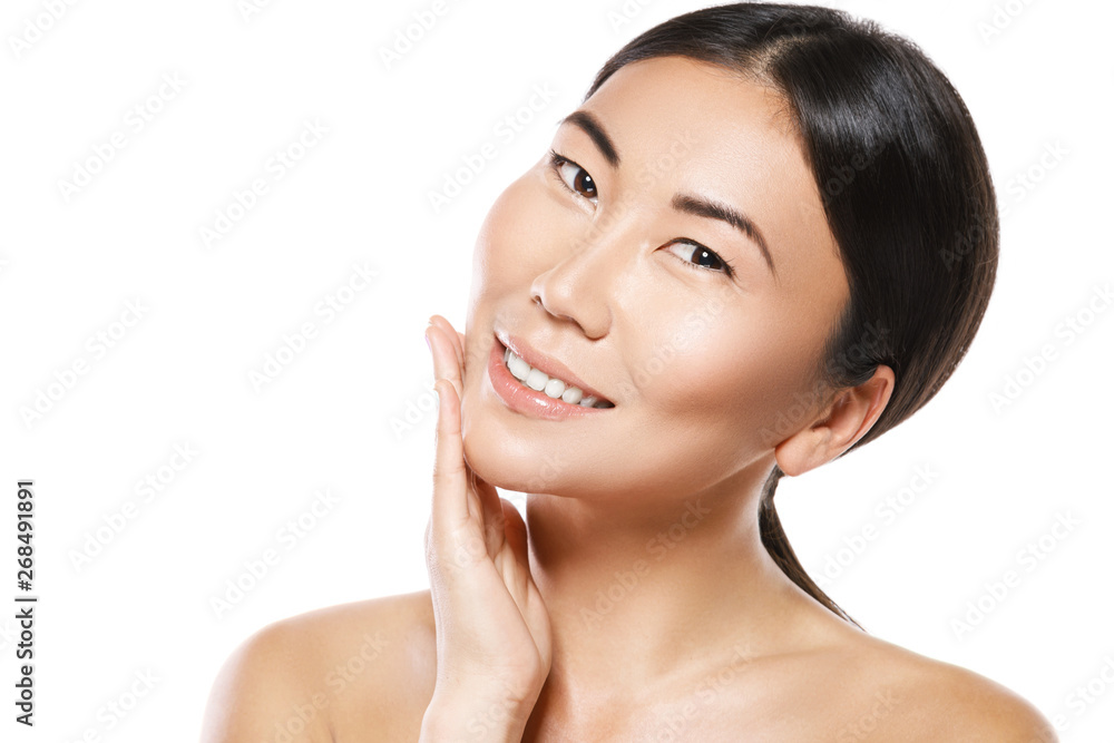 Young and beautiful asian woman with perfect smooth skin Young and beautiful asian woman with perfect smooth skin