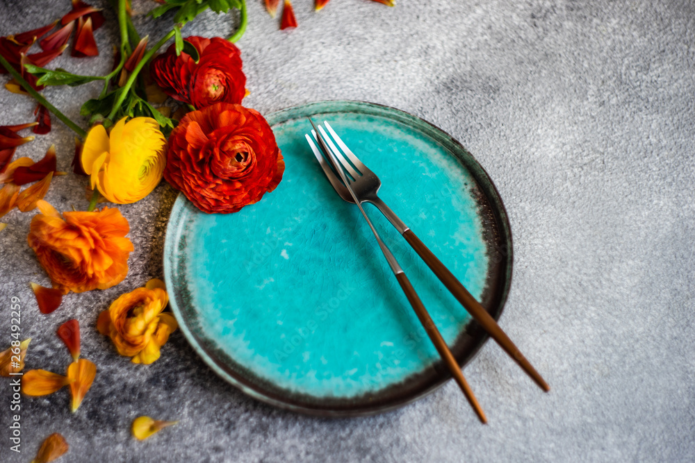 Rustic table setting Rustic table setting