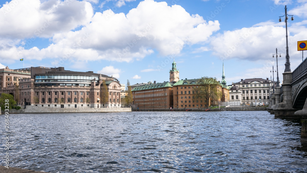 Fototapeta premium Stockholm, Sweden. Swedish parliament building.