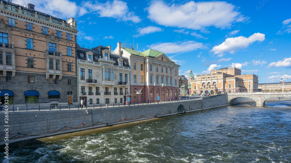 Stockholm., Sweden. Sager Palace (Sagerska palatset) is the official residence of the Prime Minister of Sweden.
