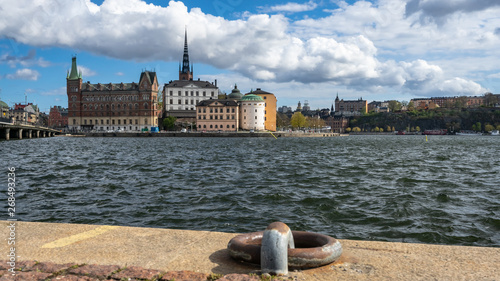 Photography Panoramic view of the old town in Stockholm