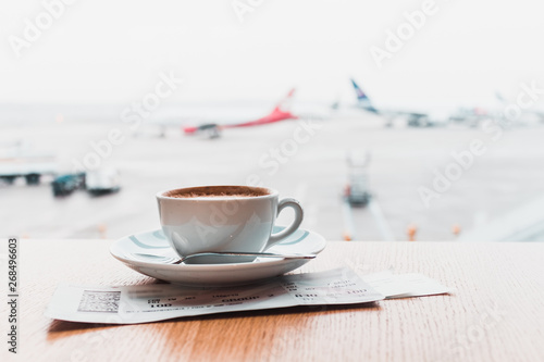 Cologne Airport - Having a Coffee