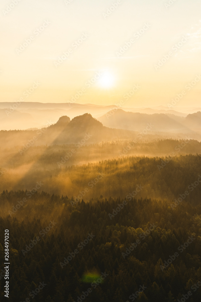 Sunrise in Bohemian Switzerland Sunrise in Bohemian Switzerland