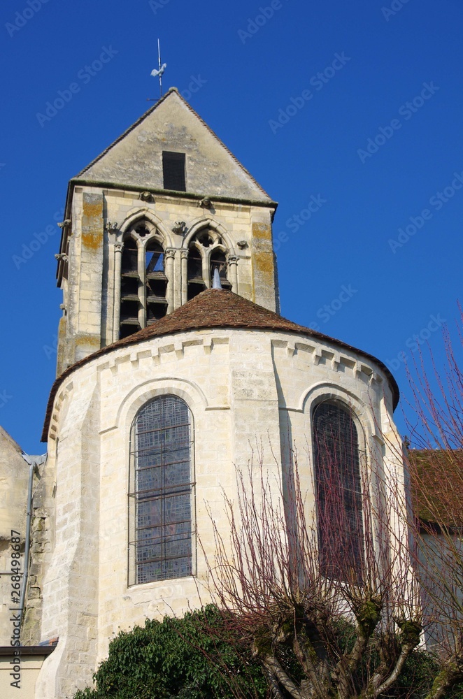 Church in a village near Paris in France, Europe