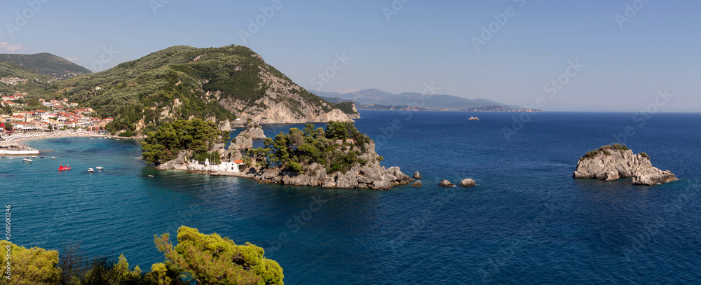 Fototapeta premium Parga city view (region of Epirus, Greece)