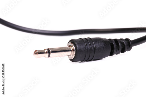 Mini Jack Plug on white background