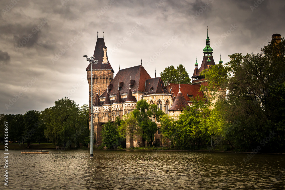 Vajdahunyad castle in a Budapest, capital of Hungary