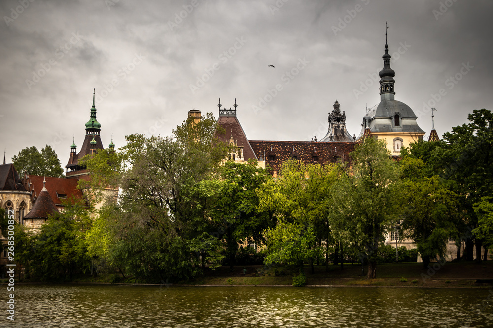 Vajdahunyad castle in a Budapest, capital of Hungary Vajdahunyad castle in a Budapest, capital of Hungary