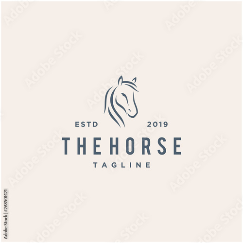 horse vector logo design