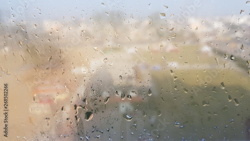 Dew on Window glass