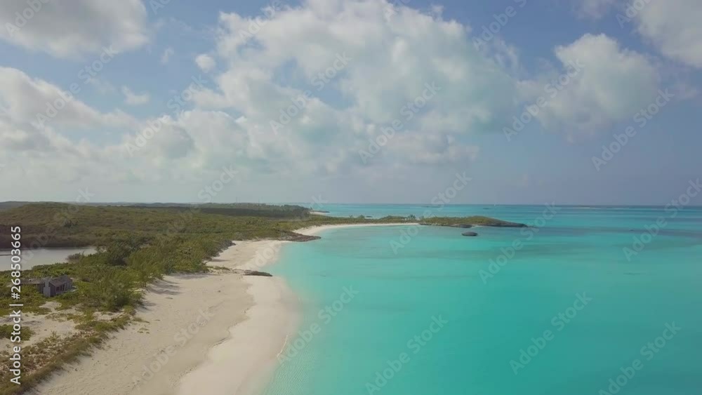 aerial view of Exuma at the Bahamas. summer vacation aerial view of Exuma at the Bahamas. summer vacation