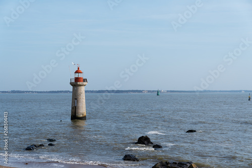 Cap Vilers-Martin lighthouse indicating the entrance channel in the port of Saint-Nazaire