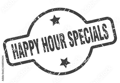 happy hour specials sign