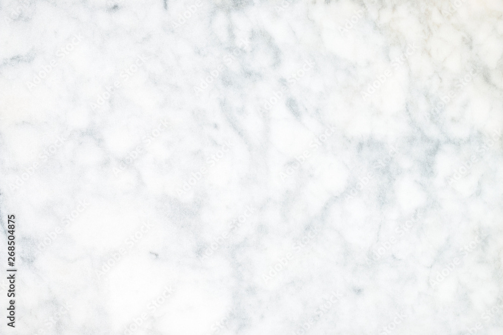 White marble background with copy space