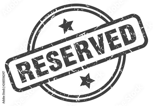 reserved stamp