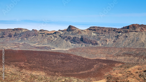 Canadas del Teide caldera is considered one of the largest calderas on earth, Teide National Park, Tenerife, Spain.