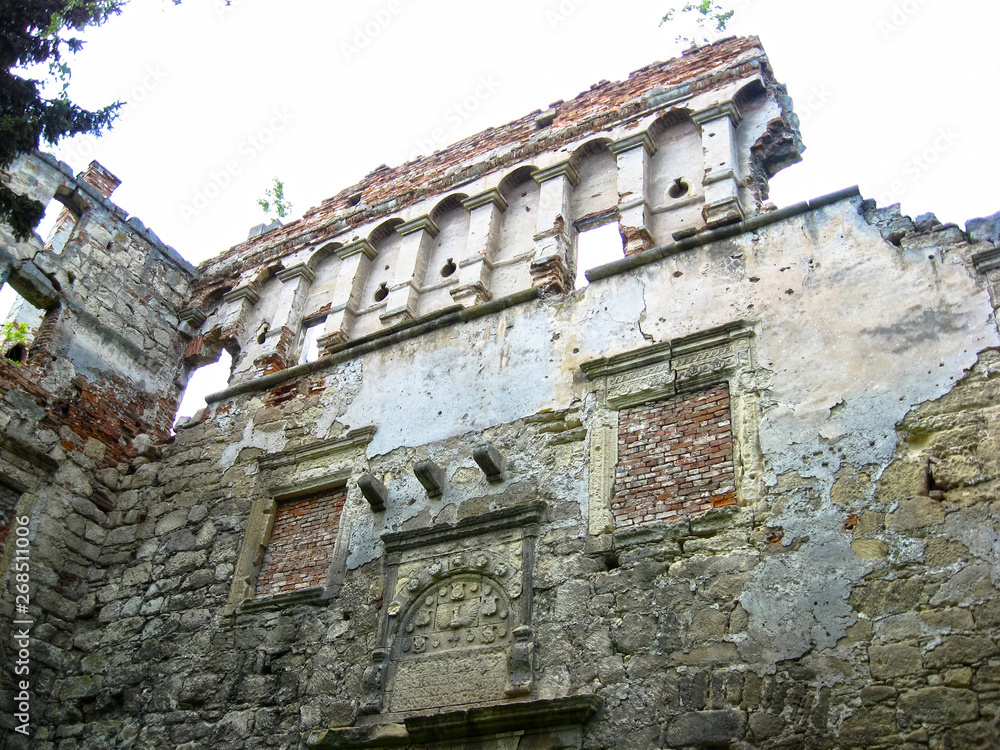 Berezhany, Ukraine - May 10, 2008: Remains of the 16th century castle