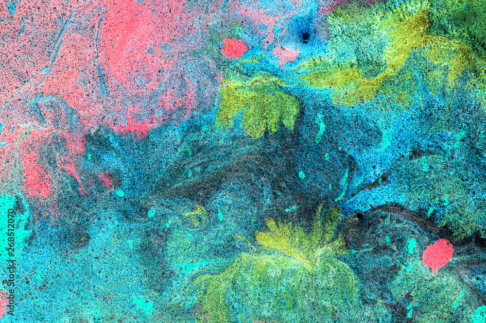 Fototapeta premium Abstract colored grunge texture. Colorful painting background. Natural luxury. Copy space.