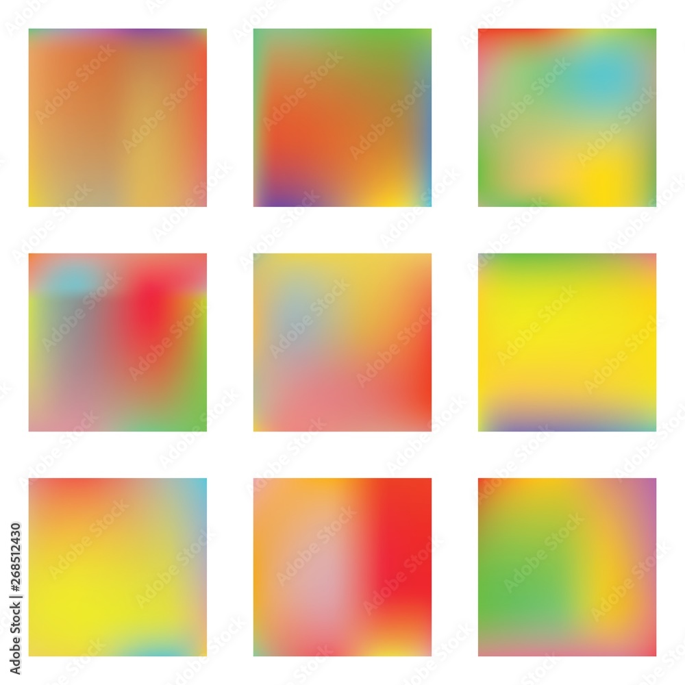 Gradient mesh painted in different colors. Gradient mesh painted in different colors.