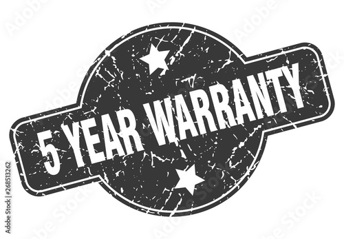 5 year warranty photo