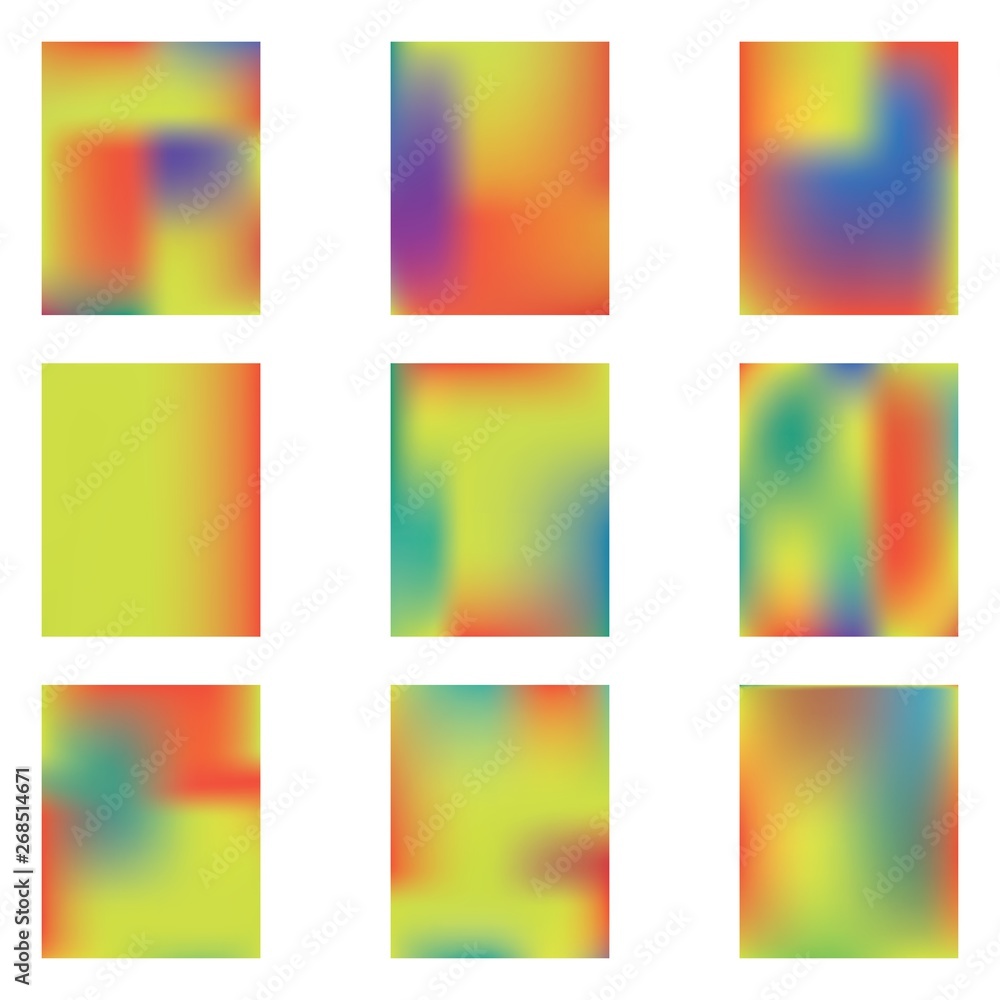 Gradient mesh painted in different colors. Gradient mesh painted in different colors.