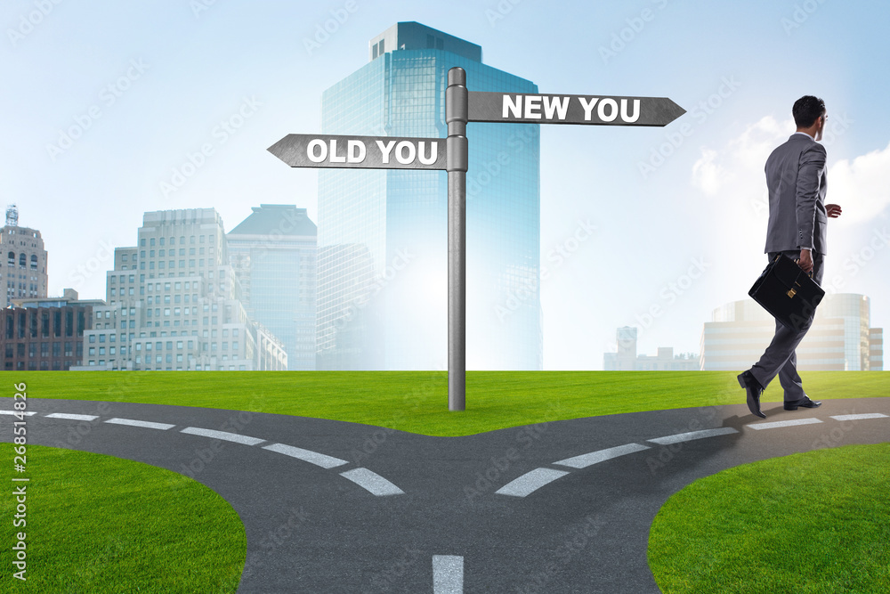 Concept of new and old life Concept of new and old life