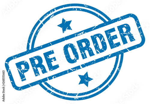 pre order grunge stamp