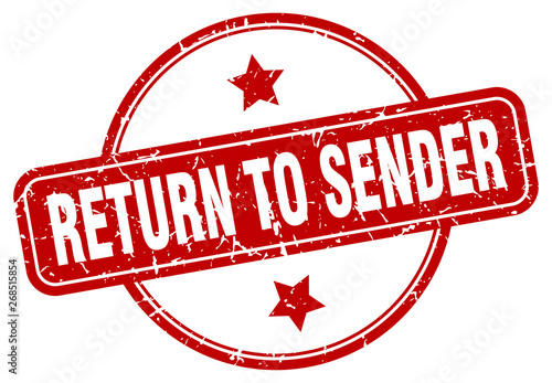 return to sender sign