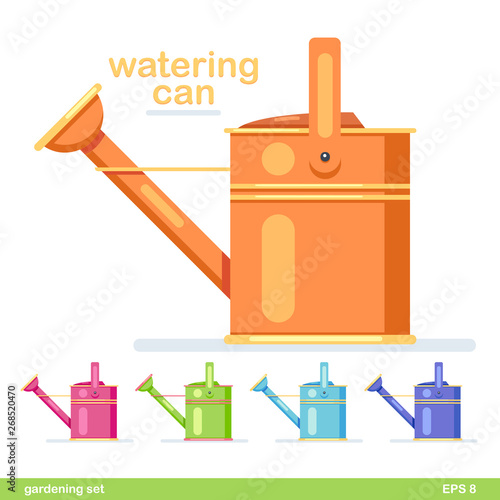 watering can garden icon flat design colorful