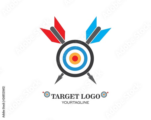 target vector,icon logo illustration