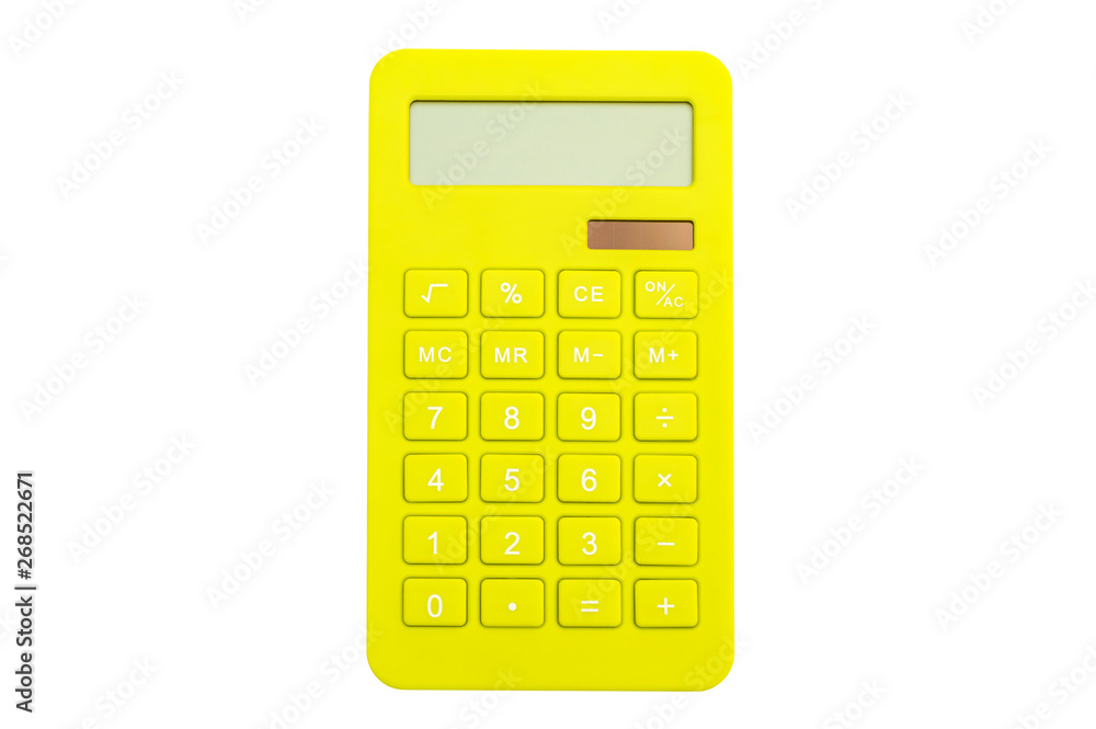 Bright calculator isolated on white. Bright calculator isolated on white.