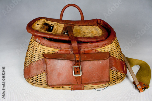 Vintage Wicker Fishing Creel