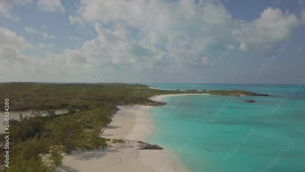 aerial view of Exuma at the Bahamas. summer vacation aerial view of Exuma at the Bahamas. summer vacation