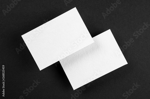 Blank business cards © fontgraf