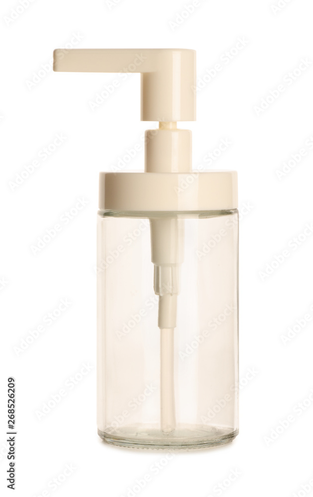 Obraz premium Bathroom accessory, soap bottle dispenser