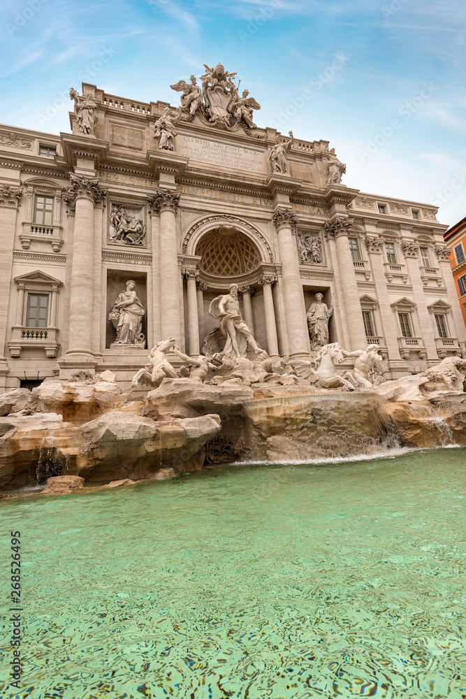 Fontana di Trevi - Famous fountain in Rome Italy