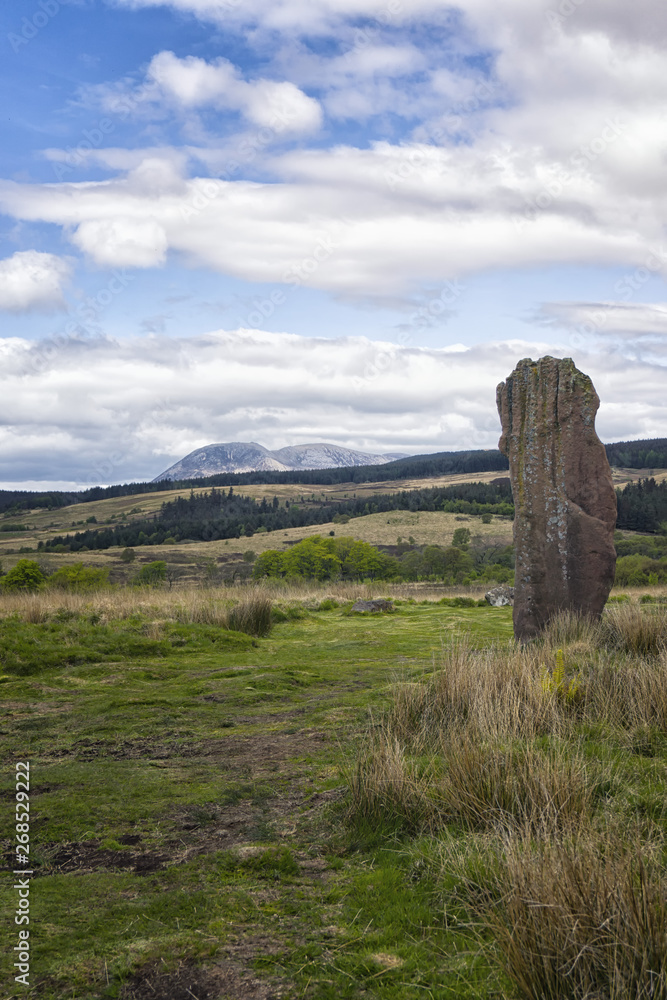 Machrie Moor standing stones, Isle of Arran, Scotland.