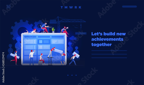 Web site page design template.