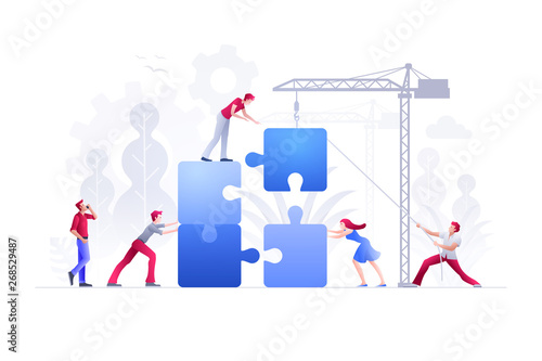 Business teamwork concept vector illustration