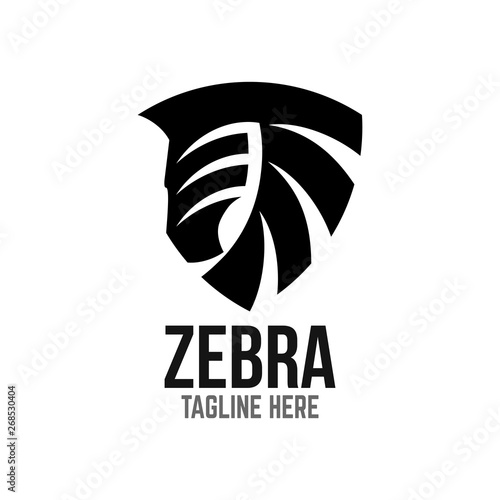Example of modern logo zebra head