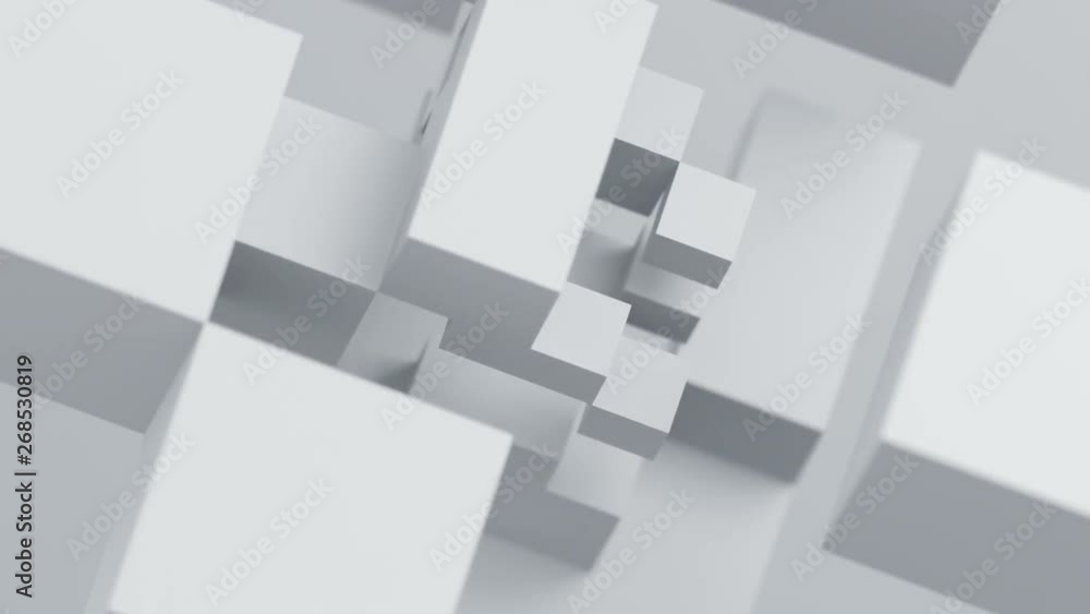 Abstract 3d render, modern animation, geometric background with cubes, motion design, 4k video Abstract 3d render, modern animation, geometric background with cubes, motion design, 4k video
