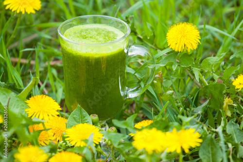 Green smoothie and healthy lifestyle.