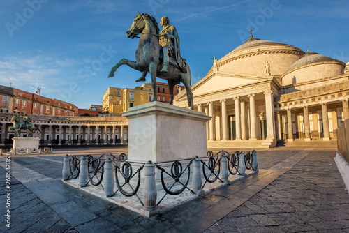 Naples, Italy, Piazza del Plebiscito square